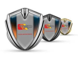 Toyota Metal Domed Emblem Sports Look High-Quality
